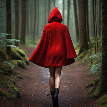 Capa Roja en Bosque Encantado Fotograf&iacute;a Art&iacute;stica