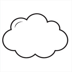 Cloud Icon Vector Illustration 