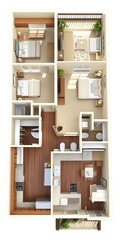 Two Bedroom Apartment Floor Plan Design