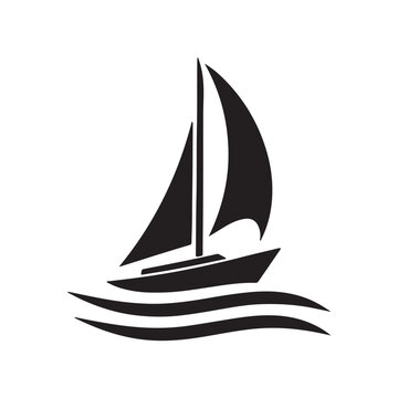 recommend clip art: Sailboat logo design template icon