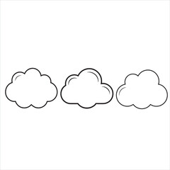 Cloud Icon Vector Illustration 
