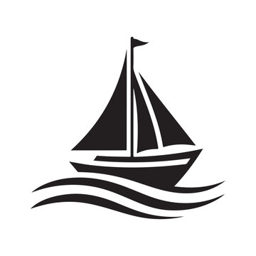 recommend clip art: Sailboat logo design template icon
