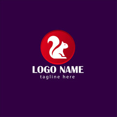 Squirrel Logo Design. Animal Logo Design.
