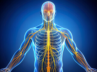 3d rendered illustration of a human anatomy