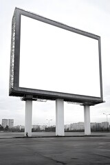 Fototapeta premium Blank Billboard In Urban Setting