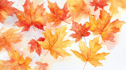Clip art background wallpaper of autumn leaves