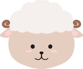 Cute Doodle Sheep Illustration