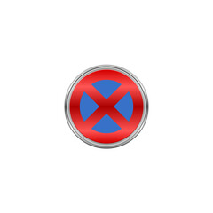 Car no parking icon isolated on transparent background