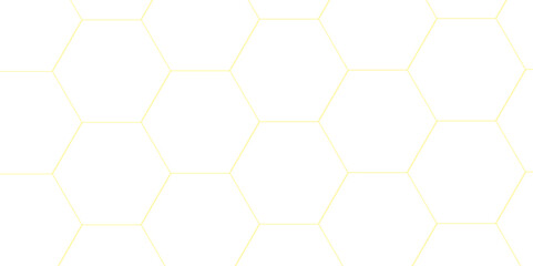 Abstract white and golden lines 3d Hexagonal structure futuristic background. Modern simple style hexagonal graphic concept. White hexagonal pattern background, with copy space abstract banner use.