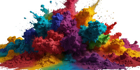 Beautiful rainbow festival background.  