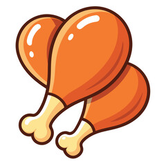 Obraz premium Savory Chicken Drumsticks Vector Design Illustration