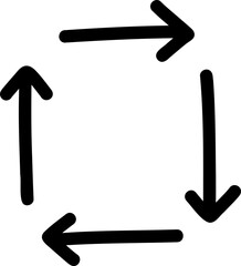 Hand Drawn Doodle Arrow