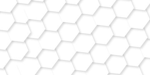 	
Abstract square digital grid pattern background with hexagons. modern hexagon polygonal technology vector. seamless bright white abstract honeycomb science digital texture background.