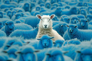 White Sheep Among Blue Sheep
