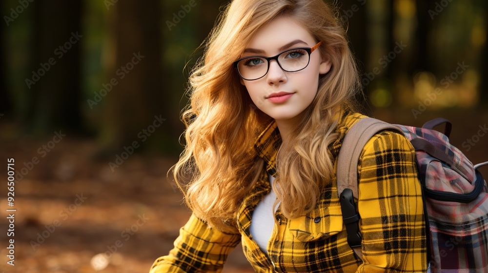 Canvas Prints portrait of a woman in sunglasses