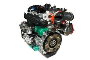 New car engine isolated full transparent PNG.