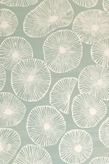 Textured Wallpaper Pattern in Organic Geometric Style with Random Pantone Colors and White Lines Reminiscent of Japanese Bohemian Nordic Boho Woodblock Prints