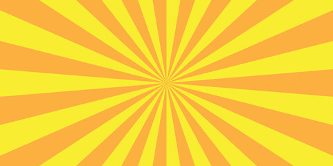 Abstract vector pop art template sunburst sunray comic burst shine gradient orange and red trendy graphic texture background.