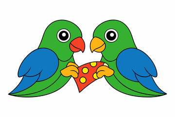 two birds on a branch