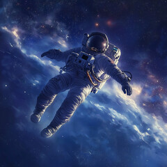 Fototapeta premium Astronaut against the starry sky