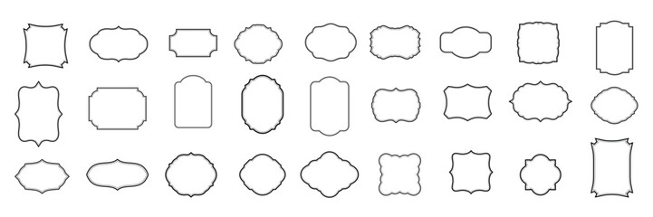 Fototapeta premium Speech frame vector illustration.