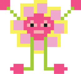 Pixel gaming character