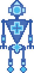 Pixel robot character