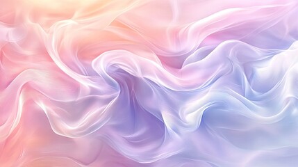 Obraz premium A soft blend of pastel hues swirling together, forming a delicate and ethereal abstract background.