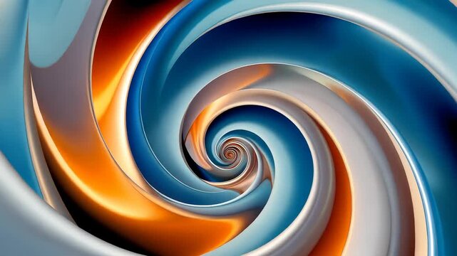 Abstract colorful swirl digital art for modern backgrounds