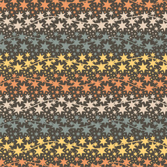 Seamless pattern wallpaper with stars minimalism print new year christmas	