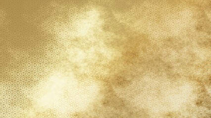 金色の和柄模様・背景