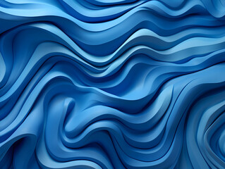 Abstract Blue Shapes Basckground AI Artwork