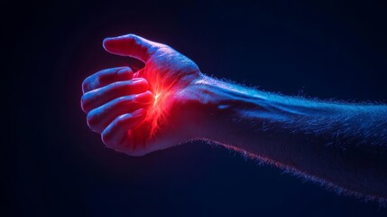 A closeup of a person vigorously scratching their forearm, red and inflamed skin with visible irritation