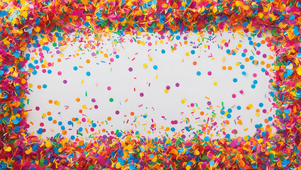 Fototapeta premium Abstract background with dots Celebration Burst: A Colorful Confetti 