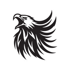 illustration of a eagle mascot head