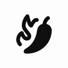 hot chili pepper flame fire icon
