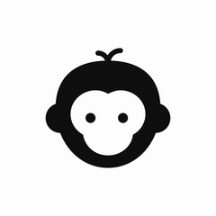 monkey primate animal icon vector