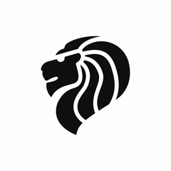 lion wild animal icon sign