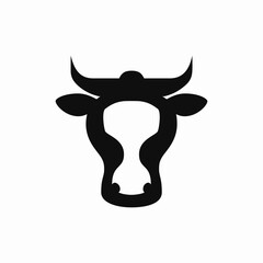 cow domestic animal farm icon