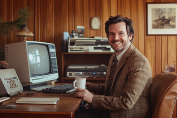 Geek and Retro Computer from the 1980s