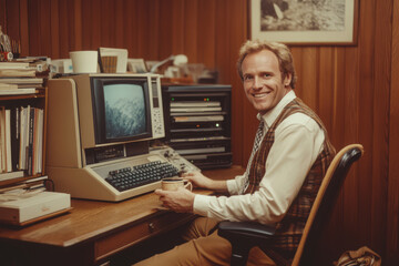 Vintage Computing Passion: 1980s Geek with Classic Tech