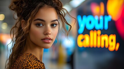 Professional and customizable banner template for "your calling," high-resolution design, modern layout.