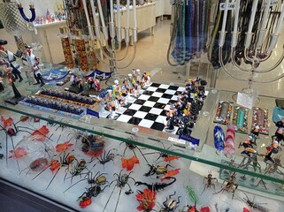 Murano glass accessories, Murano, Venice, Italy on 23-12-2021