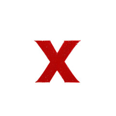 Obraz premium Sign X. Сross symbol cross in a red circle. Generative AI