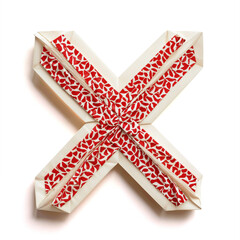 Obraz premium Sign X. Сross symbol cross in a red circle. Generative AI