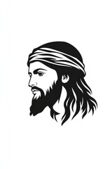 logo of jesus on white background
