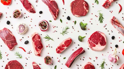 Premium meat pattern from the farm