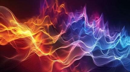 Abstract waves of colorful energy, symbolizing creativity, flow, and dynamic movement.