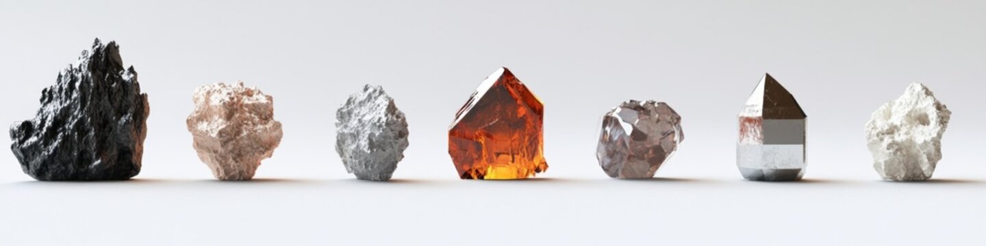 Abstract Rare Earth Elements: Powering Modern Technology and Industry. Vibrant 4K Visualization of Critical Metals Fueling Innovation. Creative UI Design for High-Tech Marketing, Industrial Posters, a