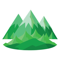 Majestic Mountains Vector Design Illustration